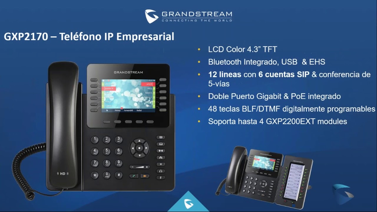 Funcionalidades de valor agregado de la telefonía IP de Grandstream