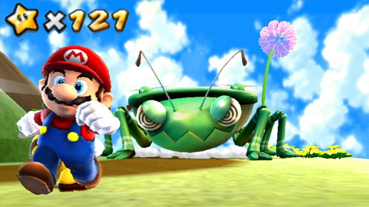 Super Mario Galaxy #5 Bugaboom/Mandibug Bosses & 2 Stars - All 121 Stars 4k Walkthrough