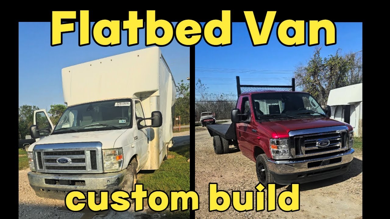 I converted a FedEx box van into a flatbed