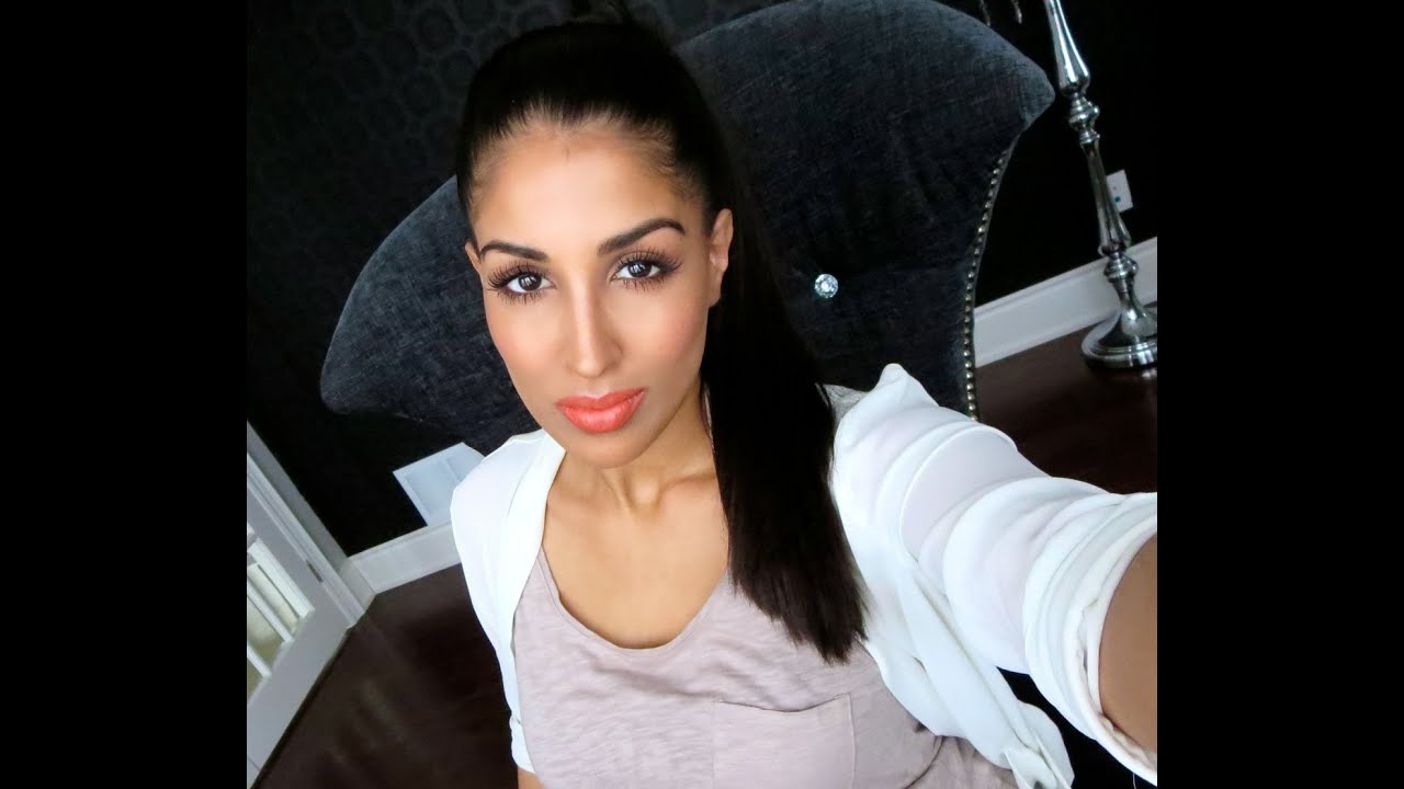 Spring 2014 Make Up Tutorial - Orange Lips + Glowing Skin