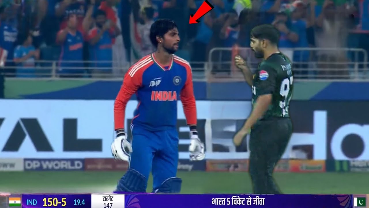 Huge drama Haris Rauf did this shameful act infront of Tilak verma after lost match against india