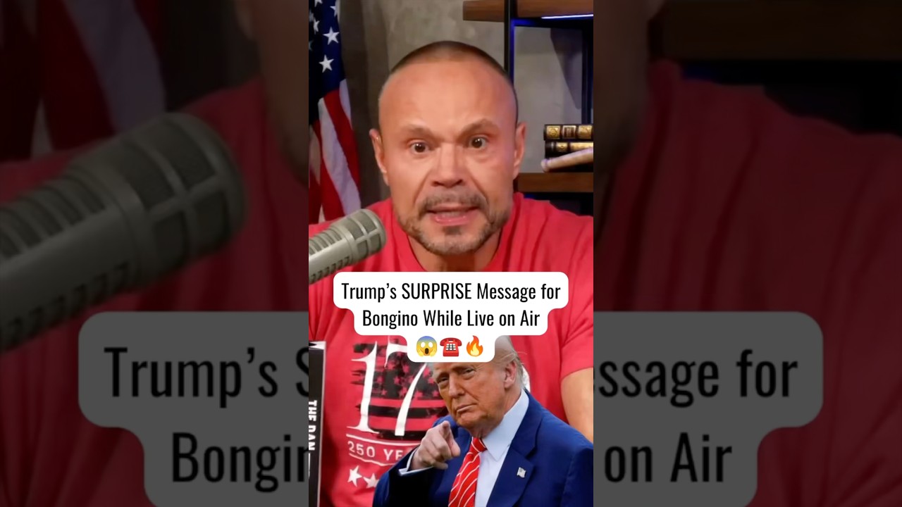 Trump's SURPRISE Message for Bongino While Live on Air