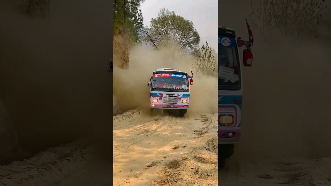 Lahurey Deluxe🚌❤️🥰#buslovers #offroad #nepal #bus #sindhupalchok #sindhuli #driver #road #goviral 💕