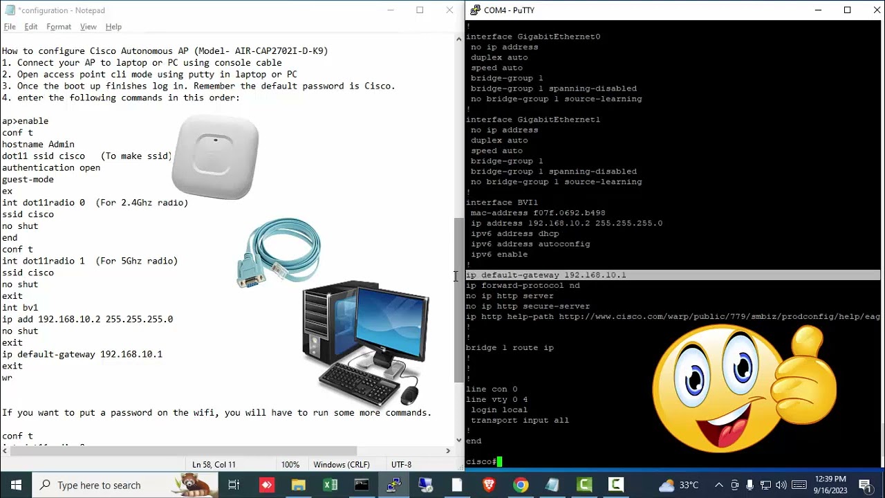 How to configure Cisco AP CAP2702I as Standalone/Autonomous AP Part 2.