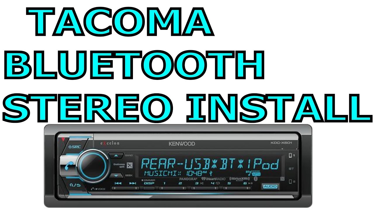1995 - 2004 Toyota Tacoma Stereo Install Kenwood KDC-X501 (unboxing, install, and review)