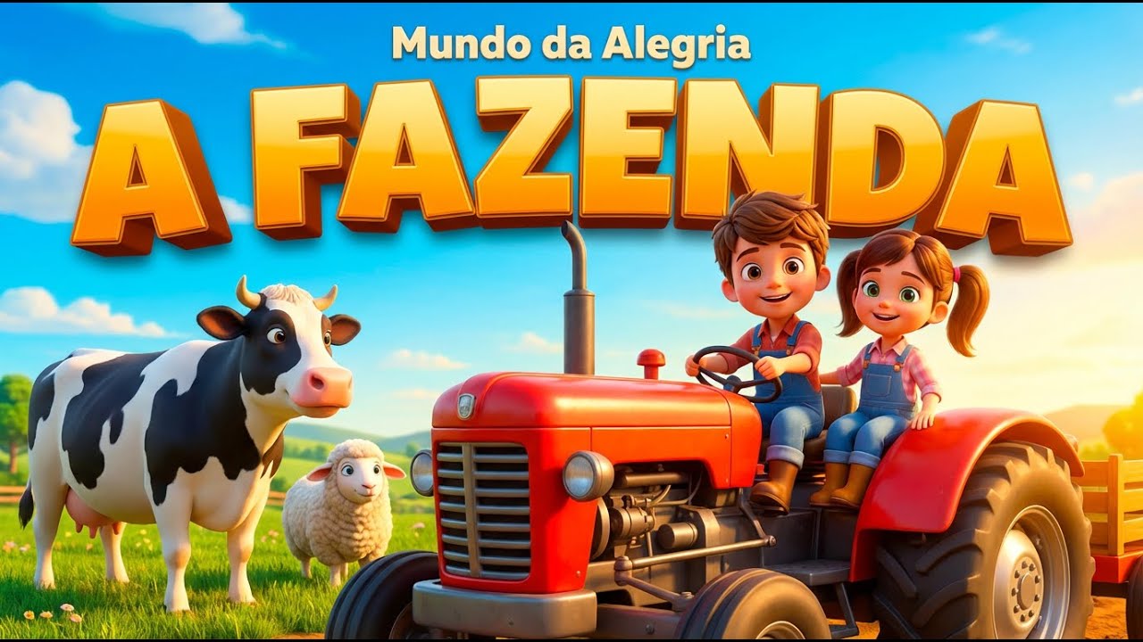A FAZENDA DOS ANIMAIS! 🐮 Canções Infantis para Crianças e Bebês  Mundo da Alegria