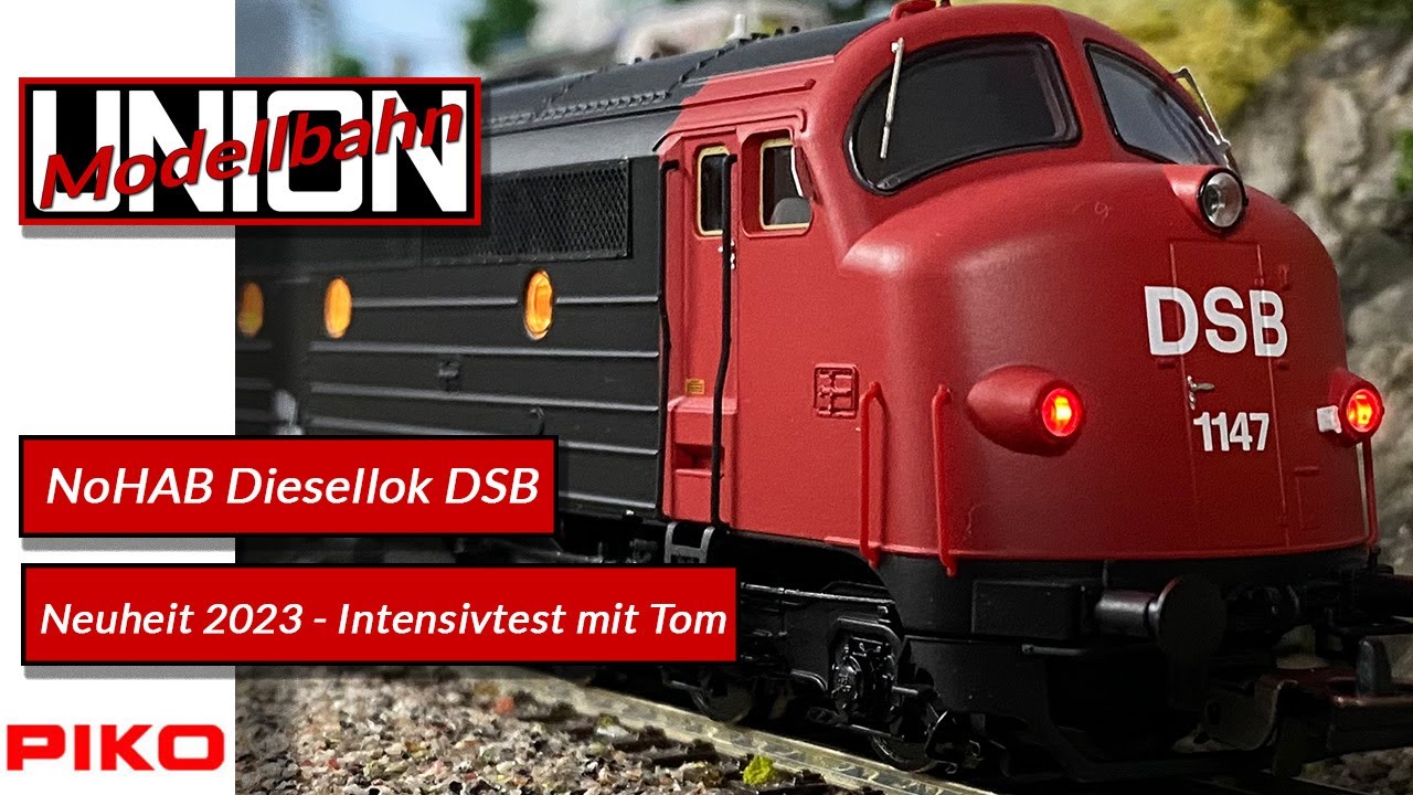 Produktpräsentation: Piko NoHAB Diesellok DSB - Spur H0 - 1:87