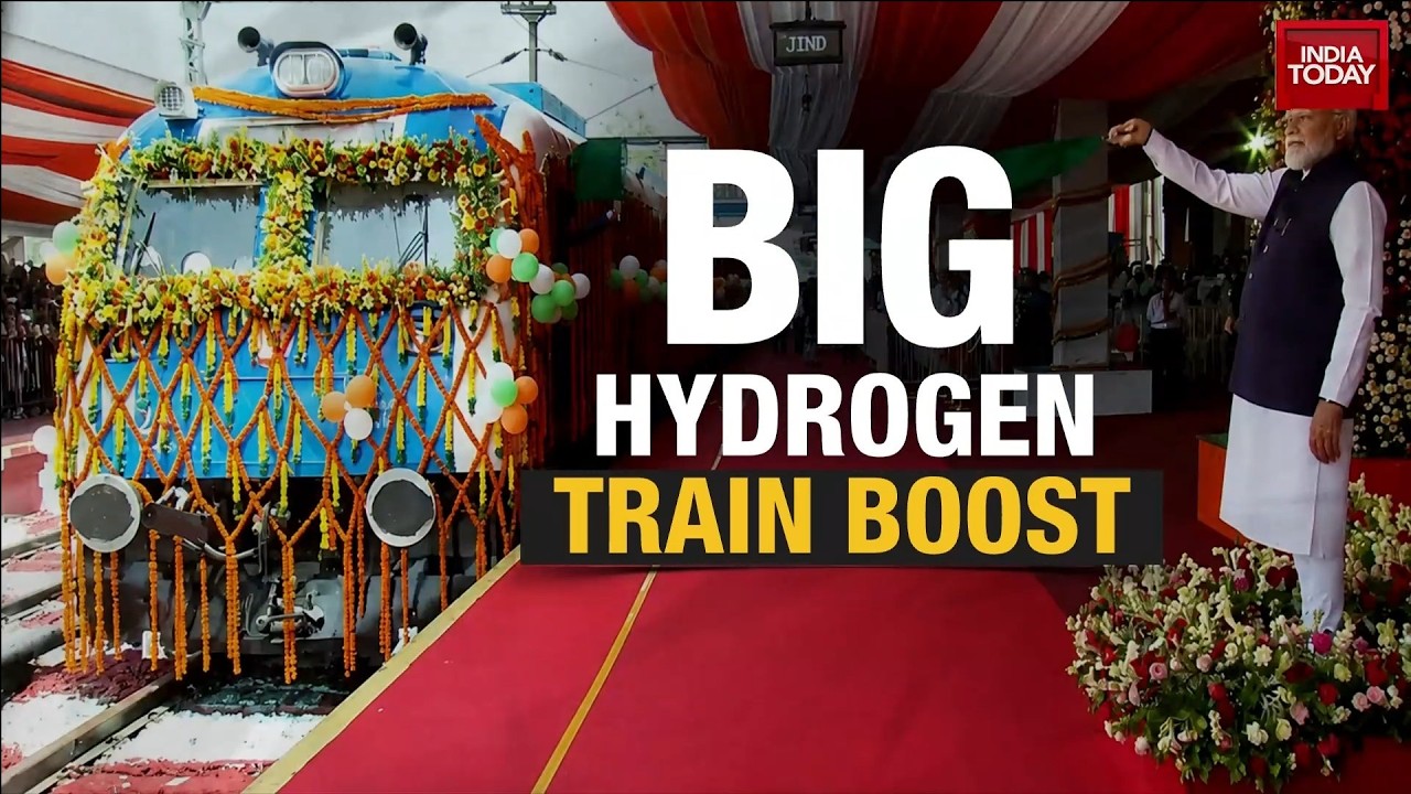 India's Hydrogen Train: First Indigenous Hydrogen Train Flagged Off Showcasing Zero Emission Tech