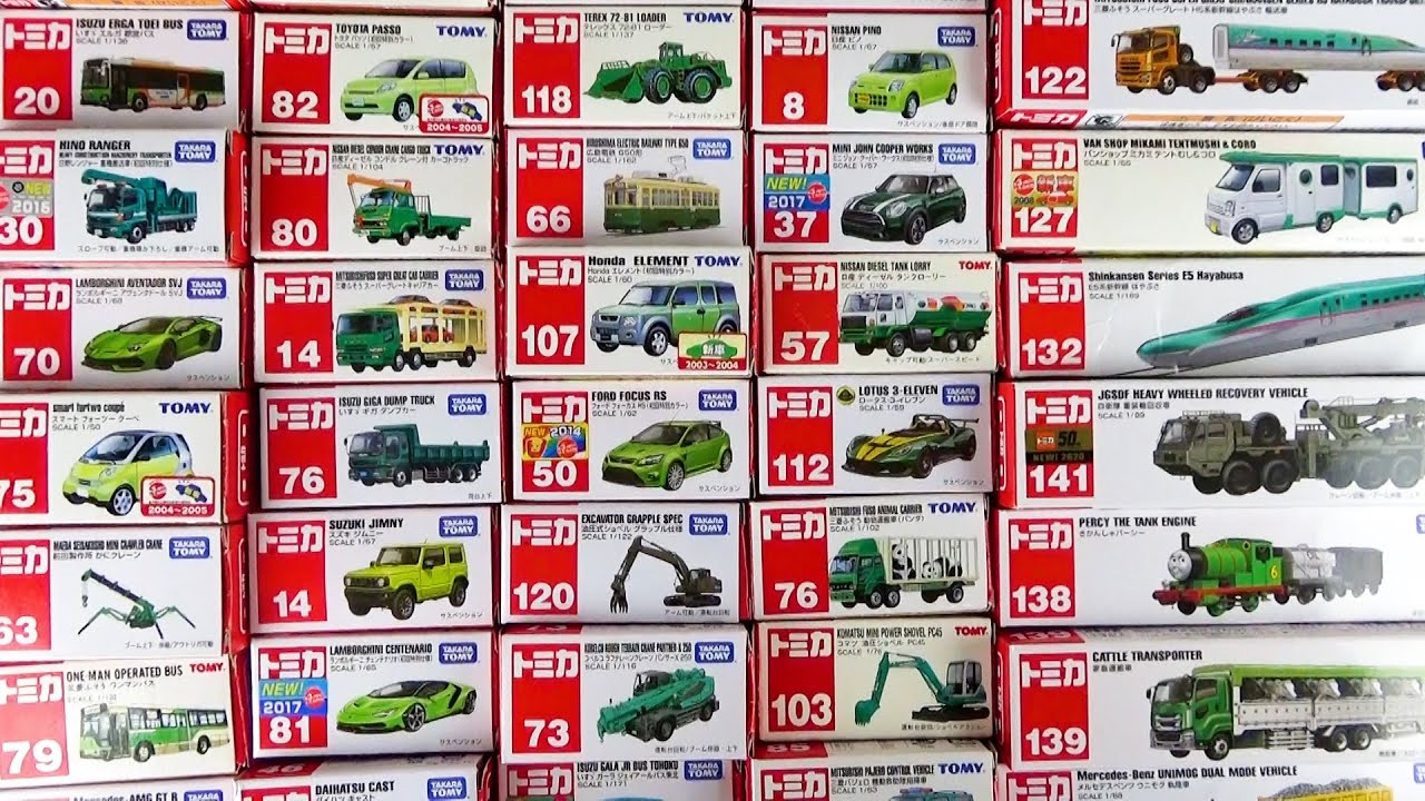 Большая коллекция зеленых томиков! Prius, Cargo Truck, Passo, Aventador, Hayabusa и т. д.