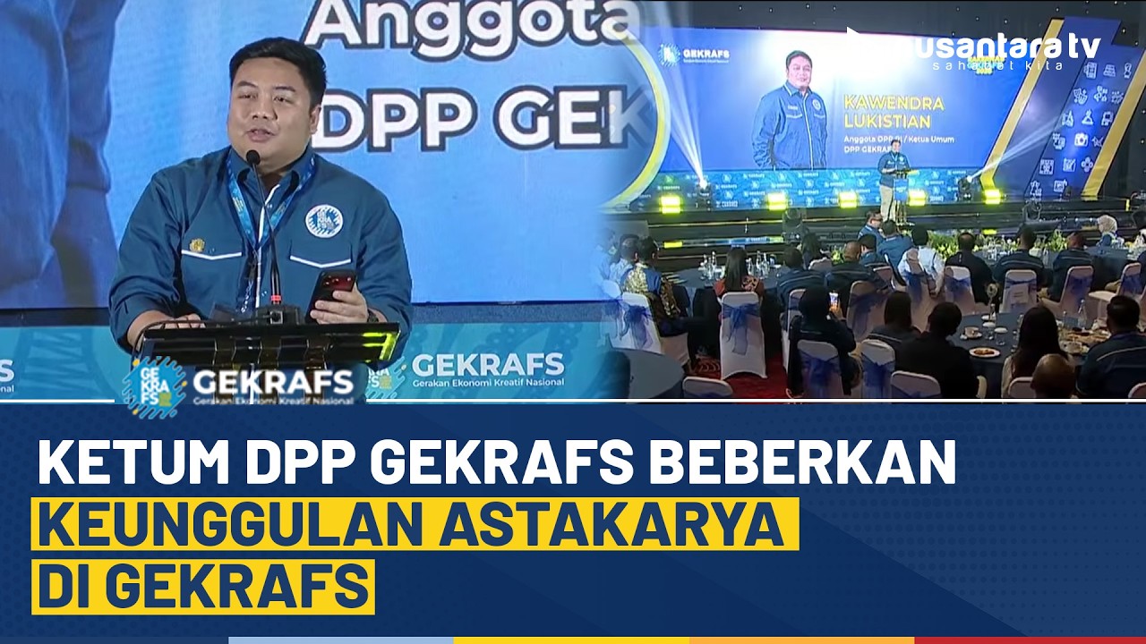 Ketum DPP Gekrafs Beberkan Program Keunggulan Astakarya di Rakernas di GEKRAFS Awards 2026