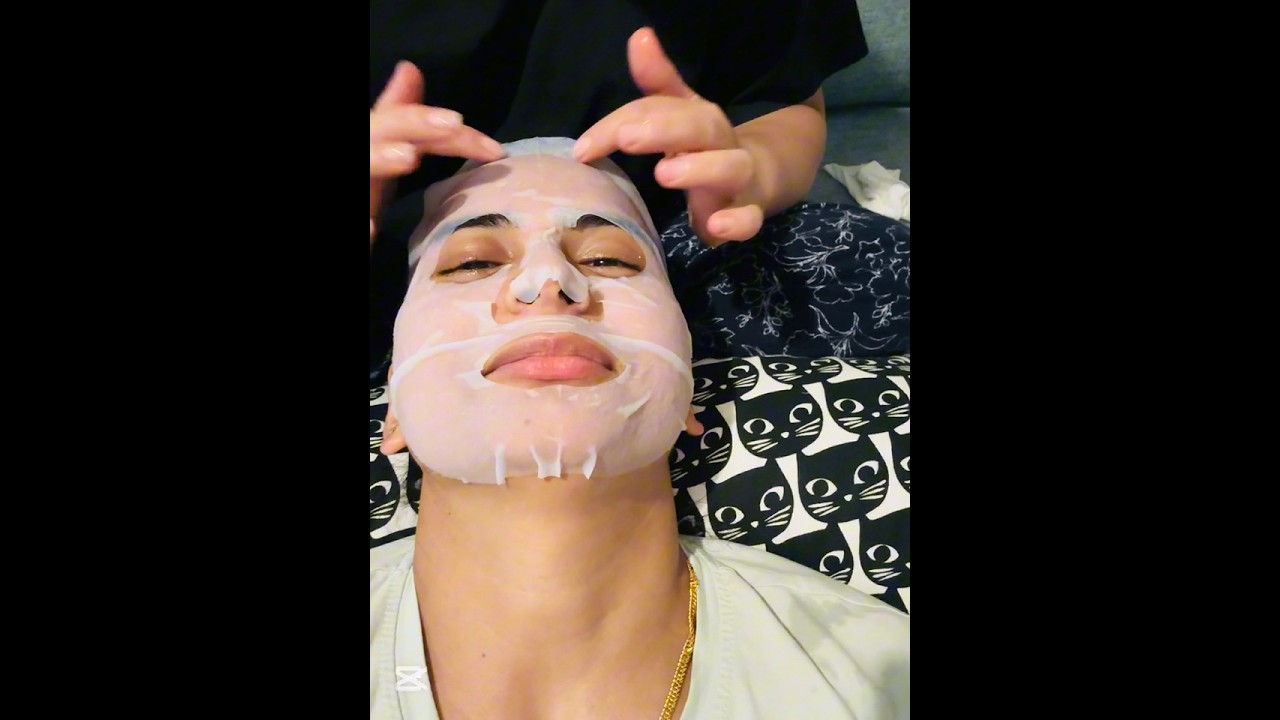 PART-2 My first time applying a face mask to my face