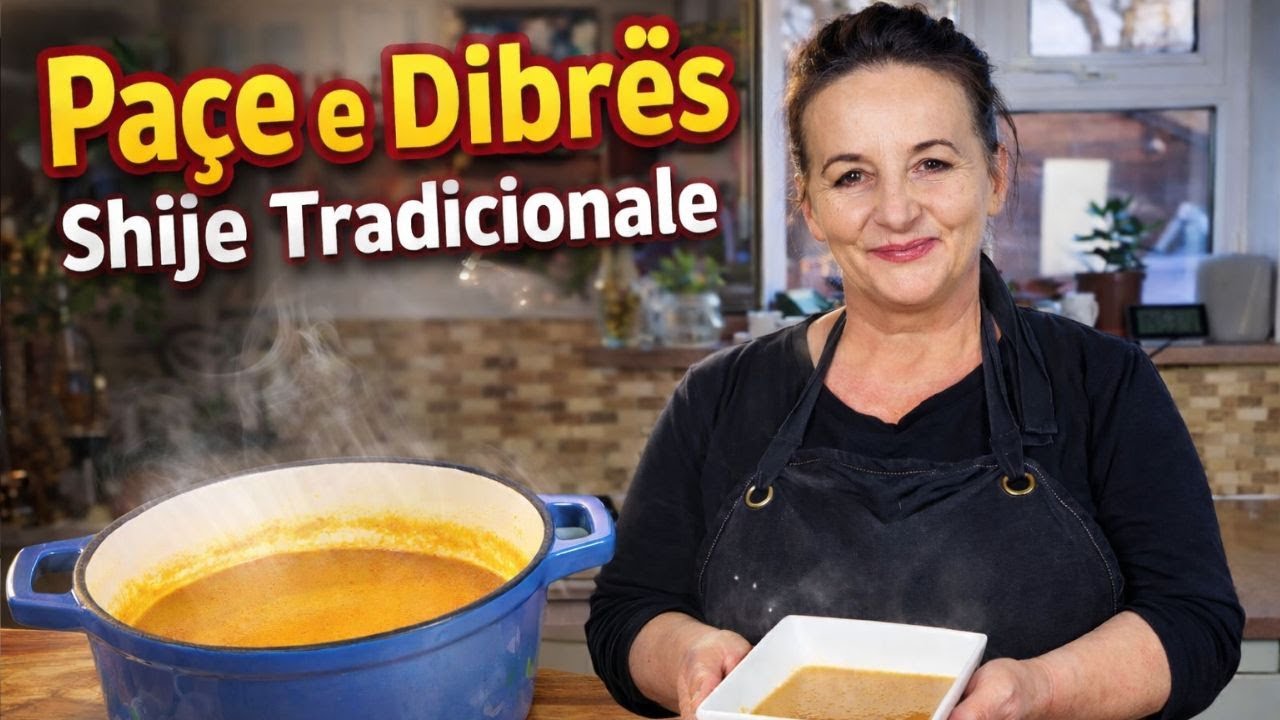 Paçe e Dibrës si dikur, recetë tradicionale | Traditional Dibra Pache Albanian meat broth