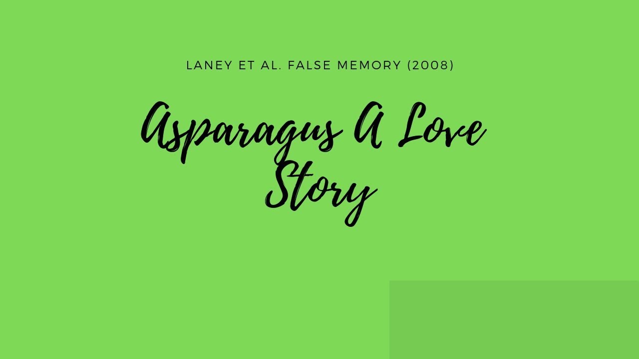 Laney et al  study (False Memory) AS level Psychology Cambridge International Syllabus 9990