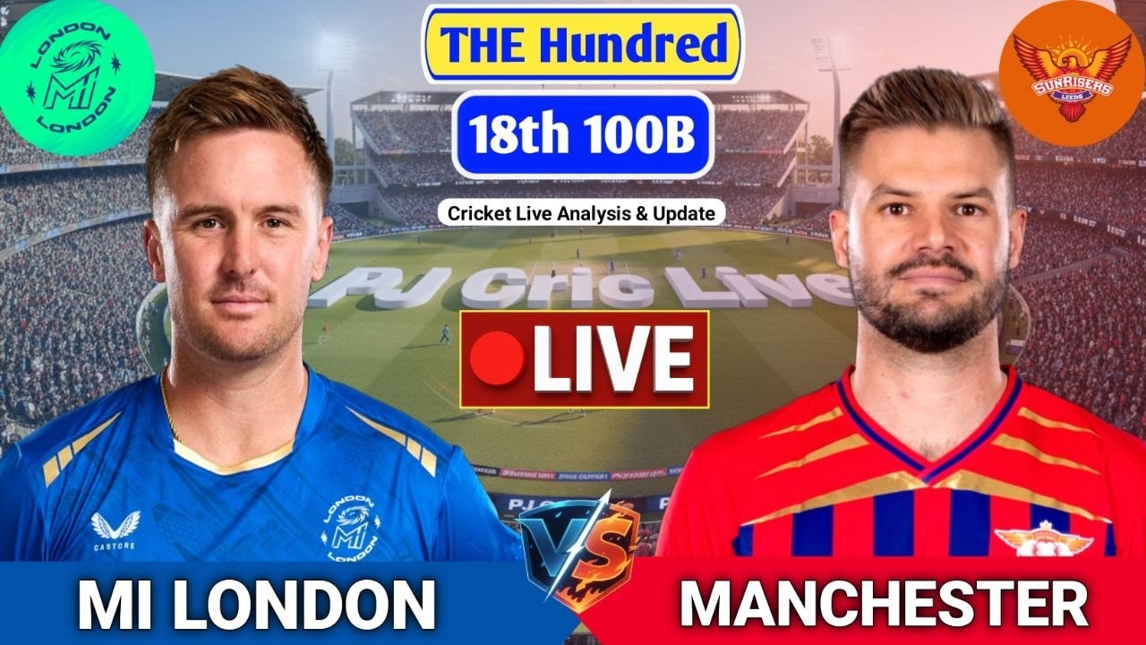 MI London Vs Manchester Super Giants Match | Live Score Analysis & Discussion | The Hundred Cricket