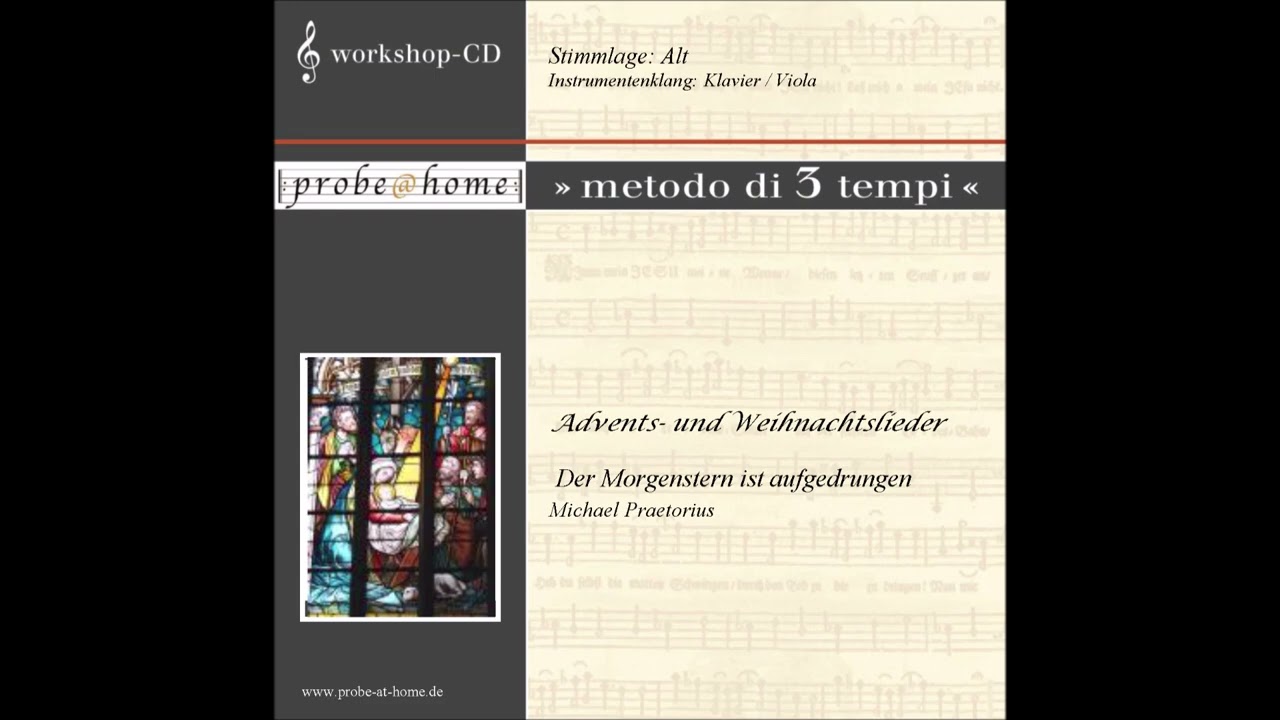 Der Morgenstern ist aufgedrungen - M. Praetorius - Alto - Alt - Kl-Viola - T1