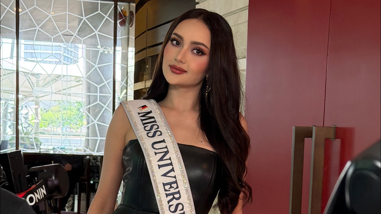 Ahtisa Manalo STUNS IN A BLACK LEATHER DRESS | Miss Universe 2025 | PHILIPPINES