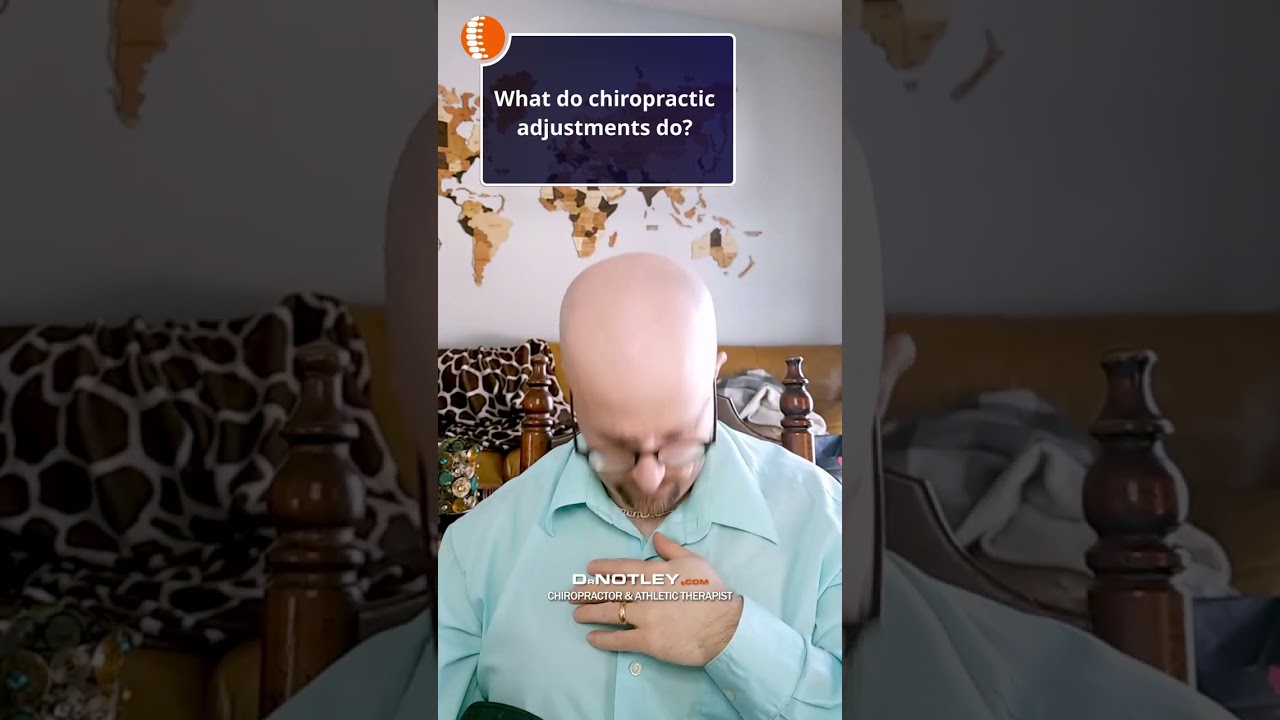 What do chiropractic adjustments do? Dr Notley Chiropractor and Athletic therapist in Winnipeg