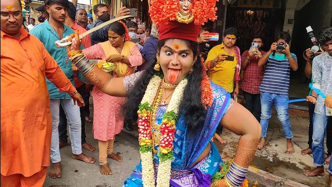 Jogini shyamala Devi Sigam at Secunderabad bonalu 2022 | jogini shyamala Bonam at lashkar bonalu