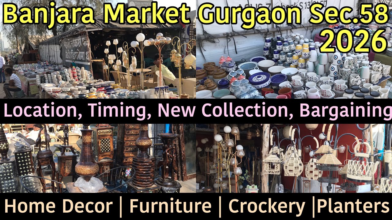 Banjara Market Gurgaon || Banjara Market Gurgaon New Home Decore collection 