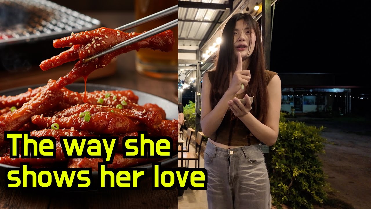 This Tall and Slim Thai Waitress Fed Me Chicken Feet To Win My Love.. But I Refused Her