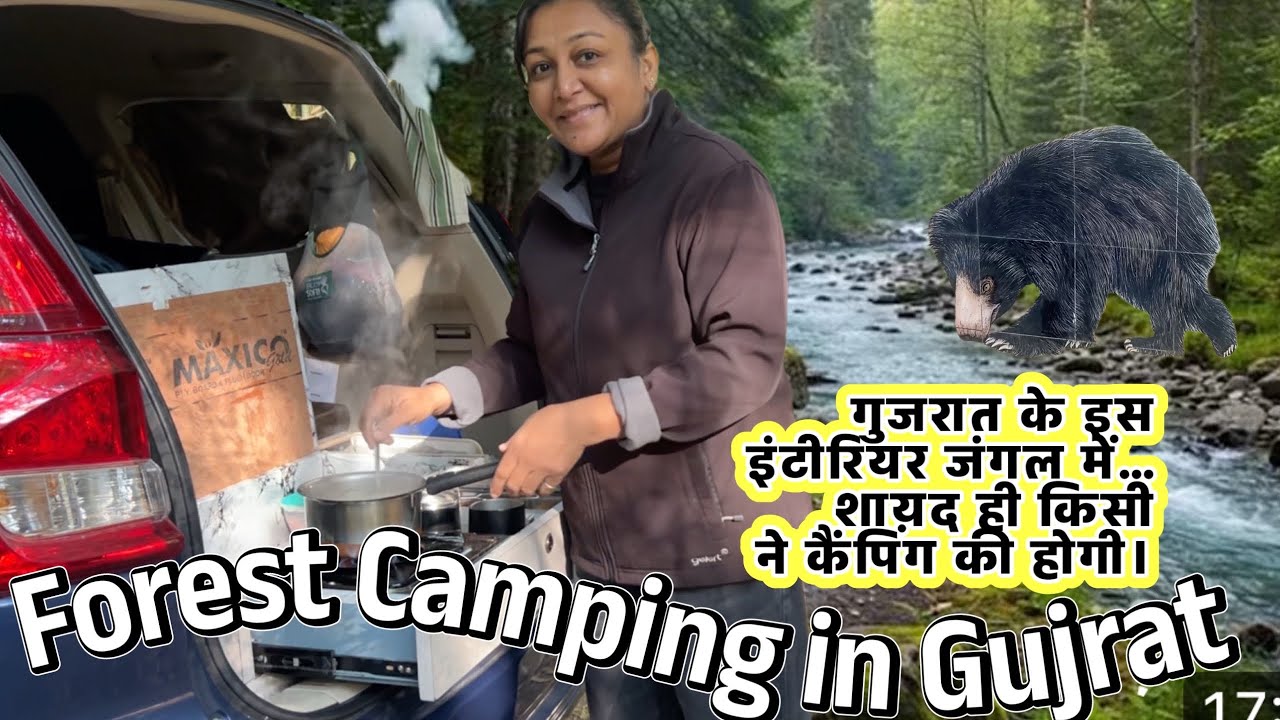 Camping In Naldha Forest Campsite, Ratanmahal Gujrat, Retired Couple from The UK,  Falhar Nomads