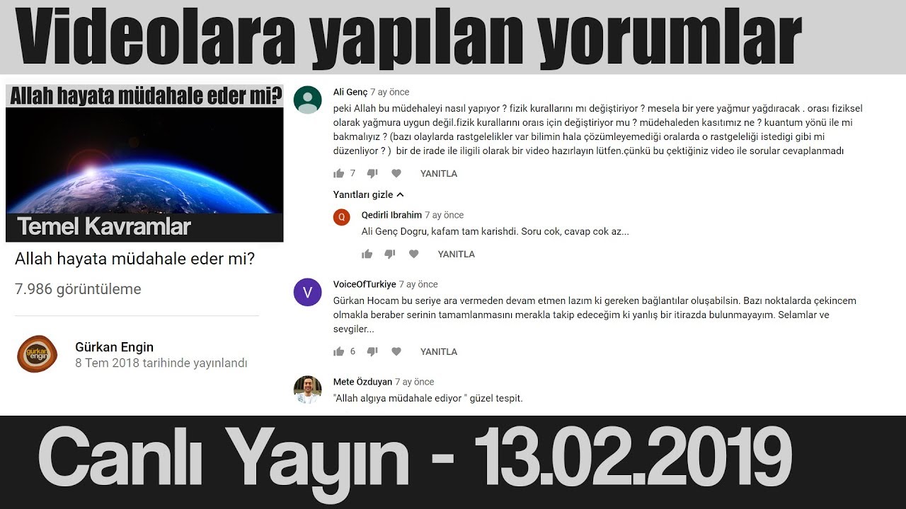 Allah hayata müdahale eder mi? | Video Yorumları incelemesi 2