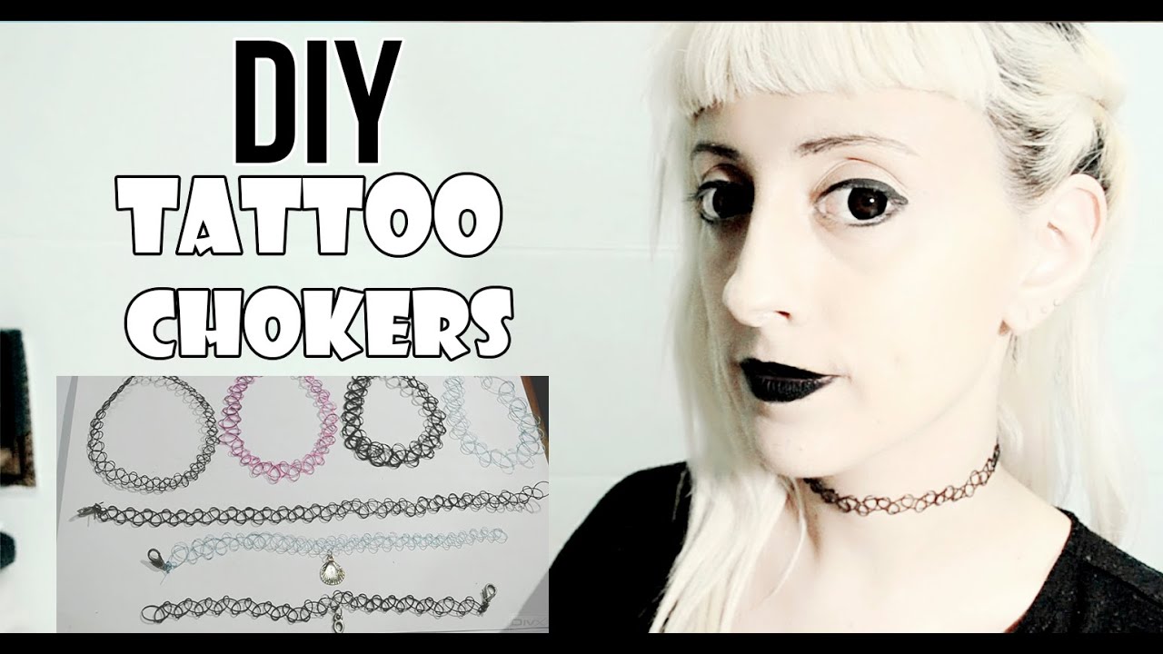 DIY Tattoo Choker - Colar Tatuagem dos anos 90