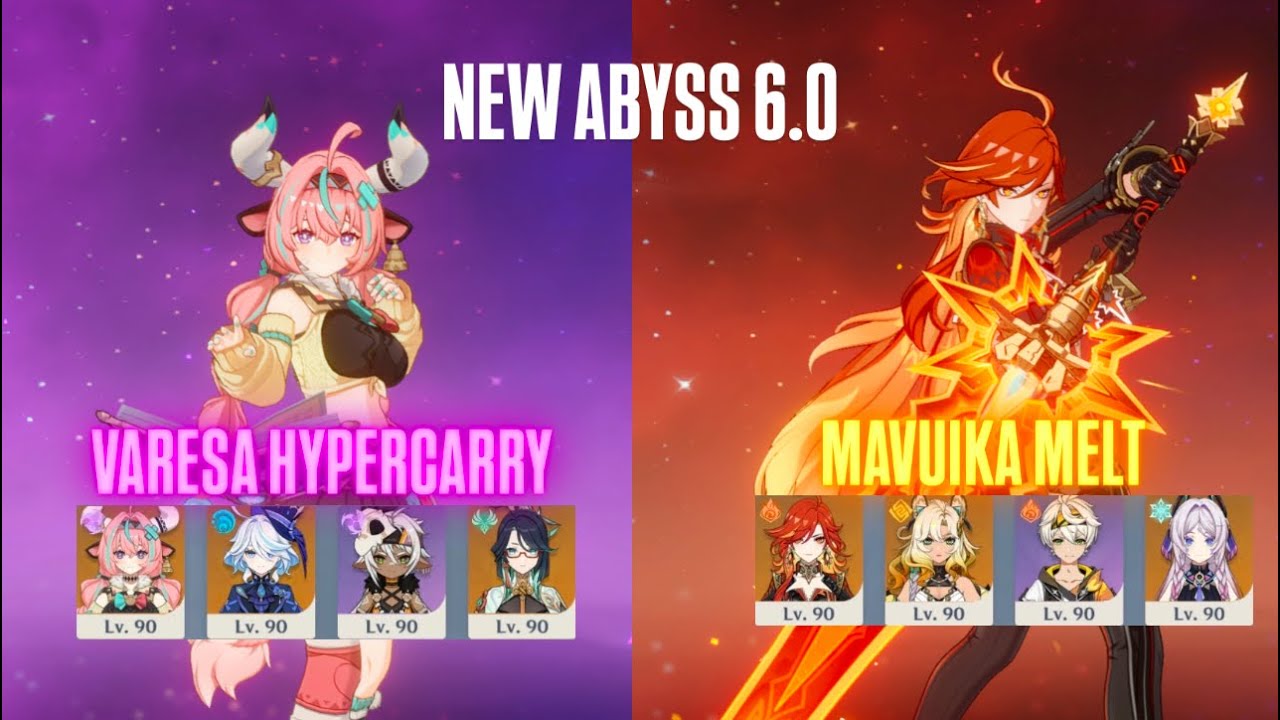 NEW SPIRAL ABYSS 6.0 LUNA l | C0 Varesa Hypercarry & C0 Mavuika Melt | Genshin Impact