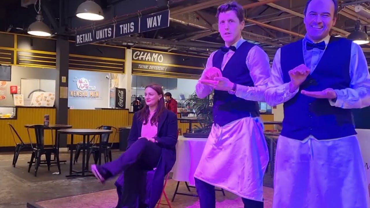 Mischief on the Menu! 🍽️ The Comedy Waiters at Abingdon St Market, Blackpool