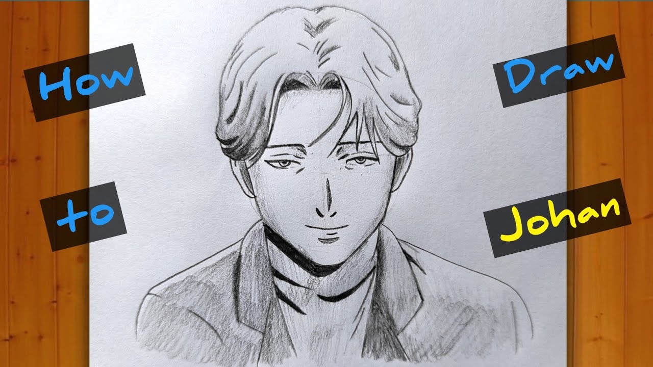 How to draw Johan Liebert || step by step anime drawing || johan liebert drawing