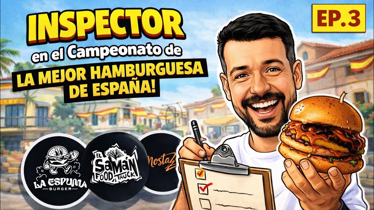 EP.3 MI DÍA A DÍA COMO INSPECTOR DEL CAMPEONATO DE LA MEJOR HAMBURGUESA DE ESPAÑA