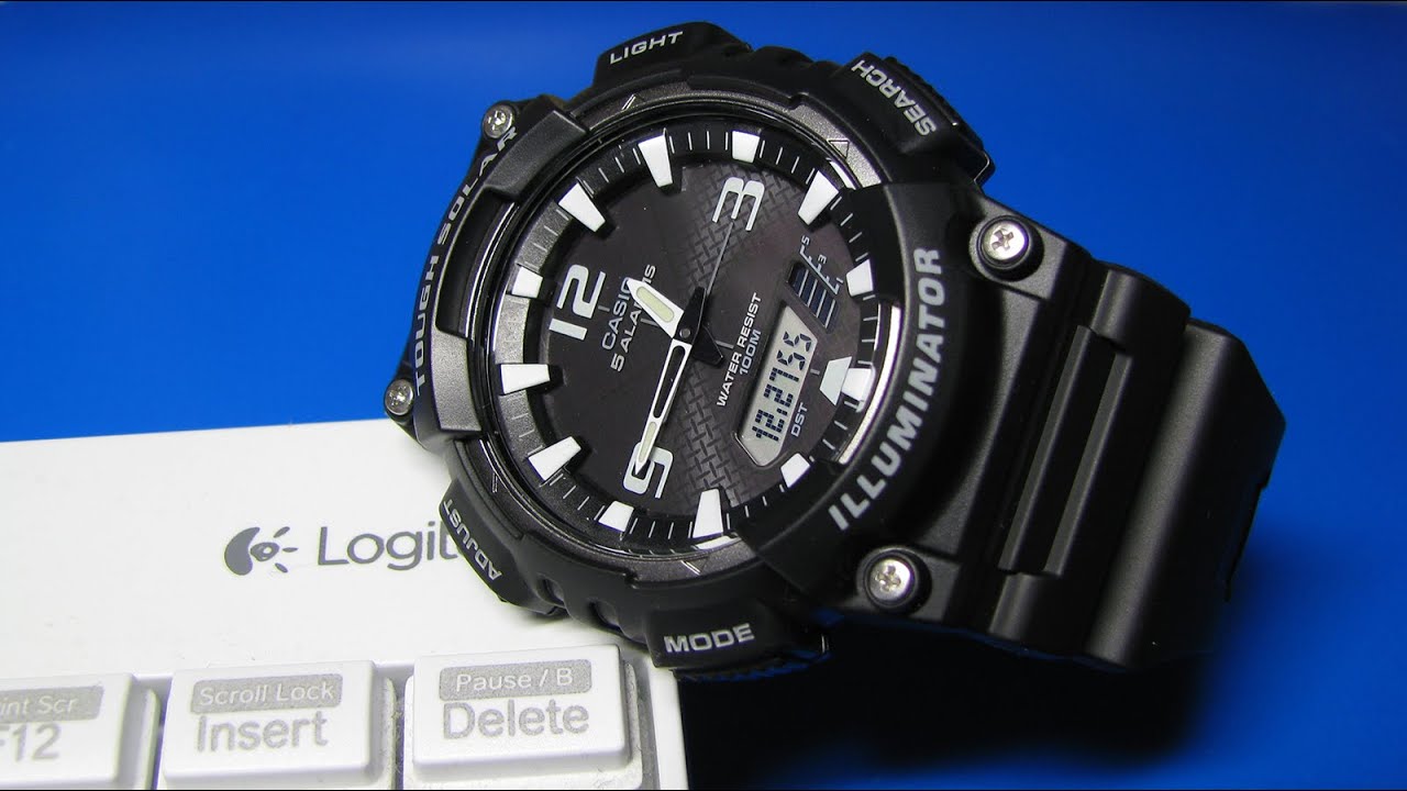 Casio Men's AQ-S810W-1AV Solar Sport Combination Watch