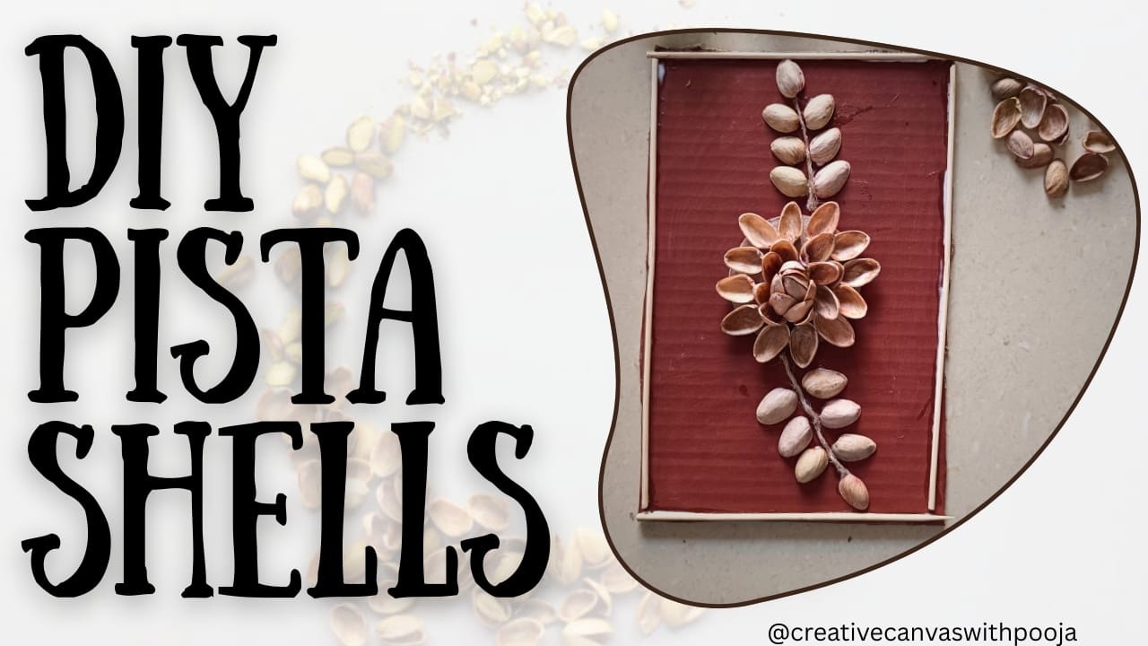 DIY Wall Hanging Craft Ideas using Pistashells 🤩|Best out of waste|Cardboard sheet crafts #craft
