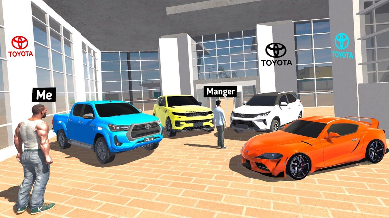 Stealing Every TOYOTA Cars From SHOWROOM in INDIAN BIKES DRIVING 3D