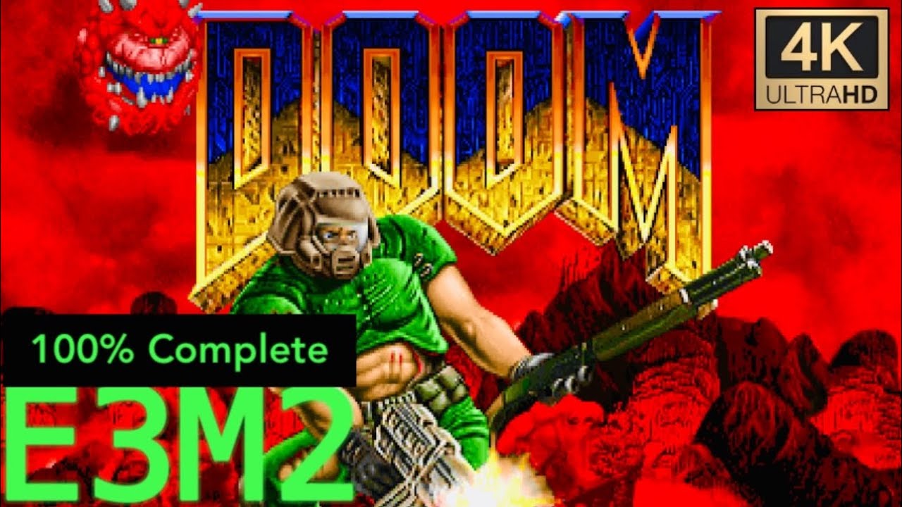 둠 리마스터 100% 공략 - E3M2 Slough of Despair / DOOM 4K ReMastered 100% Complete - E3M2 Slough of Despair