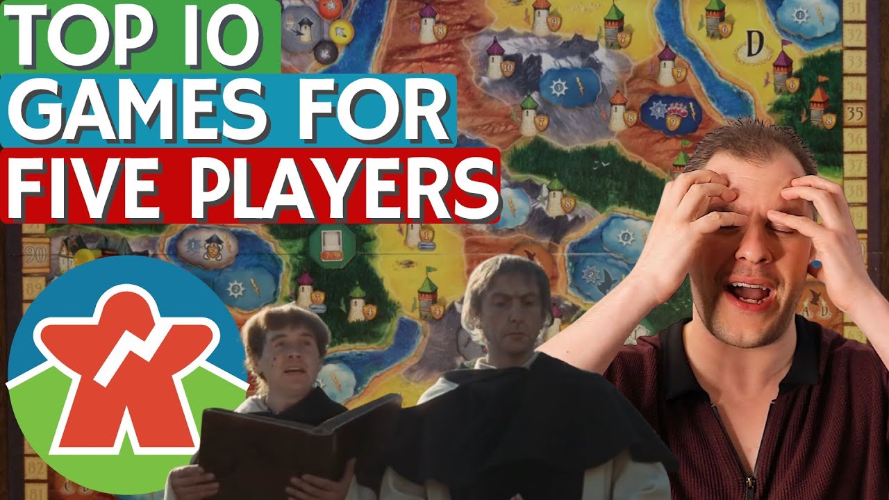 Top 10 Games for Five Players - The Most Dreaded of Player Counts!
