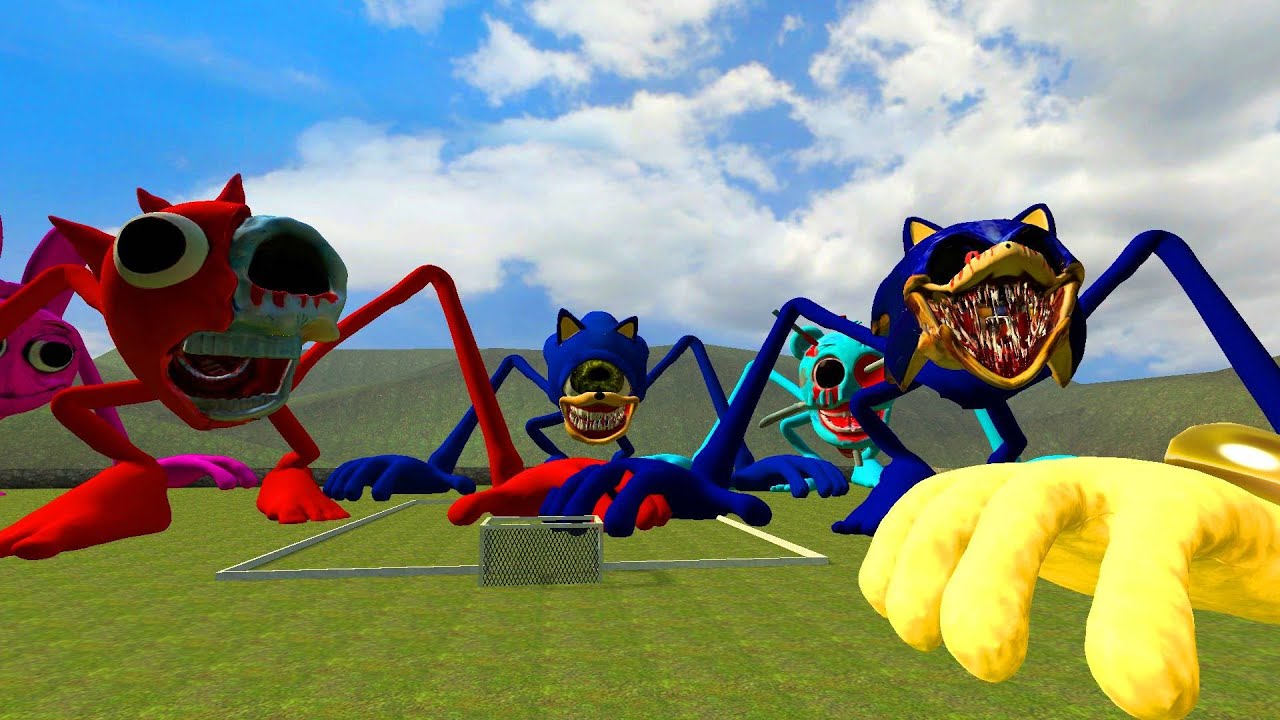 New Evolution Of All Green Horror Mechatitan 🟢 Vs All New Sonic Godzilla Family | Garry’s Mod