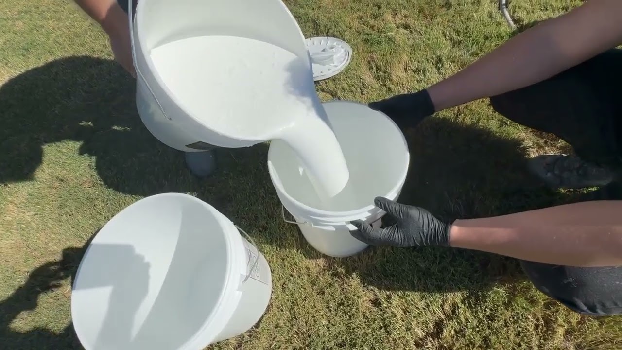 Mixing / Thinning of 2.5 gallons of RoboPaint Concentrate to 15 gallons of RTS paint, SAVE MONEY.