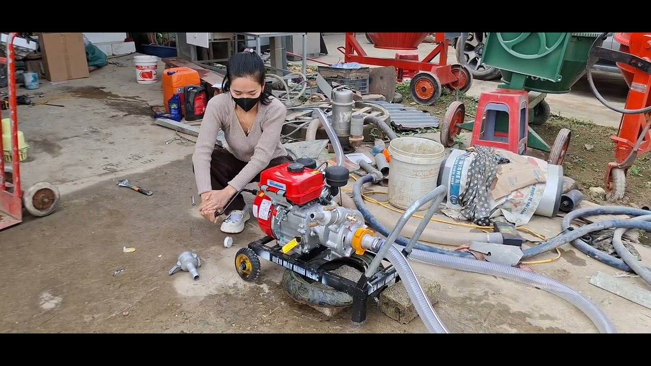 Bơm tưới 170 chạy dầu, khả năng bơm của em nó đẩy xa 400m đường bằng. Lh:0975992719