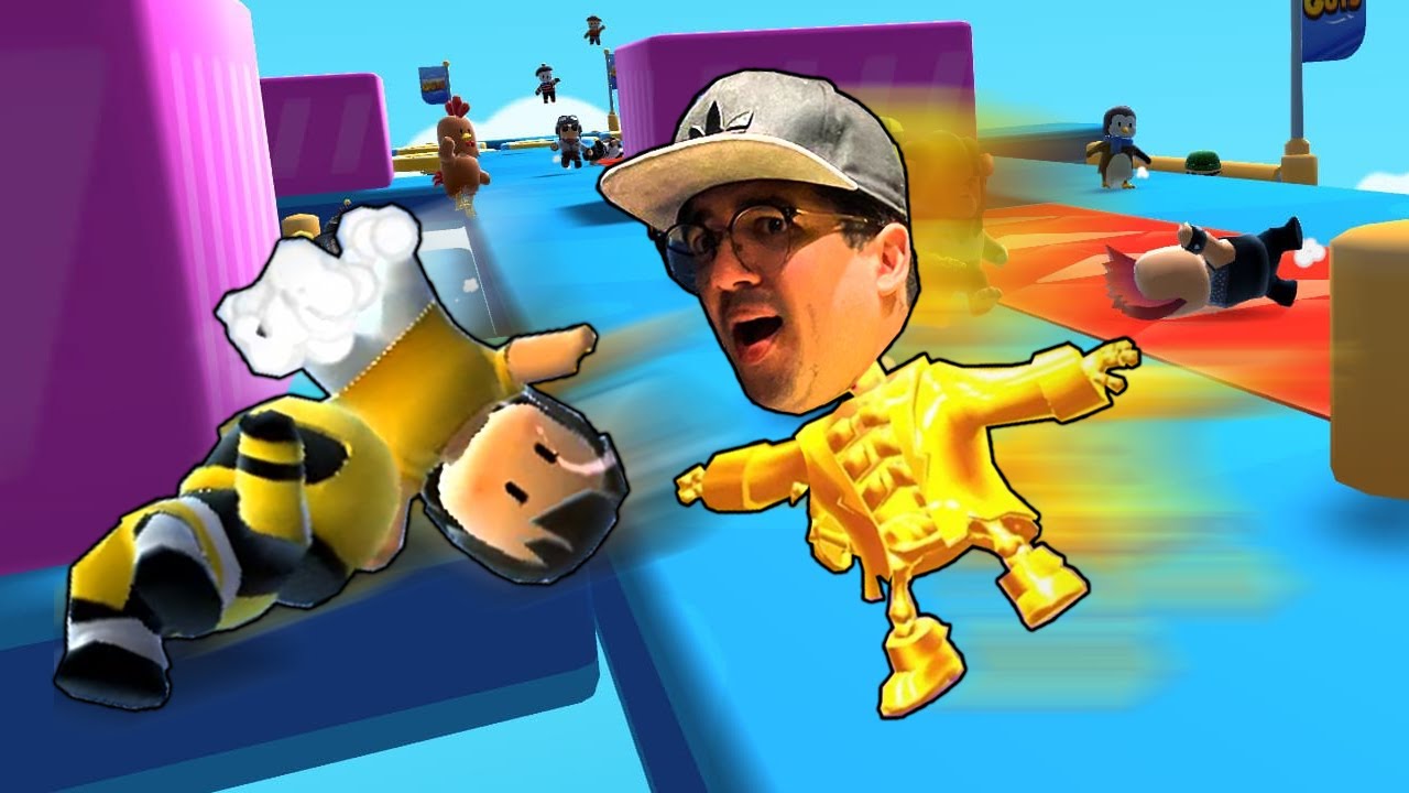 VIREI O ESQUELETO DE OURO E ATRAPALHEI TODO MUNDO NO STUMBLE GUYS!!!