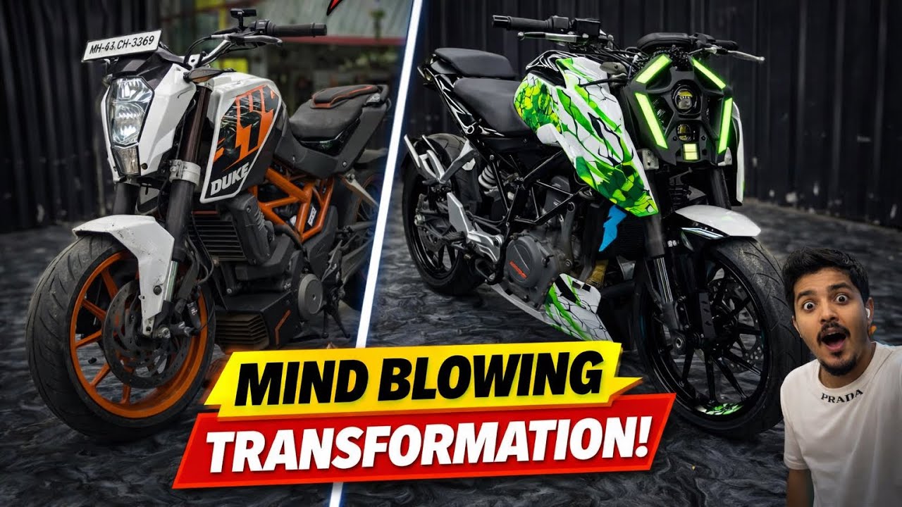 You Won’t Believe This KTM Duke 390 → Super Duke Conversion! 🔥