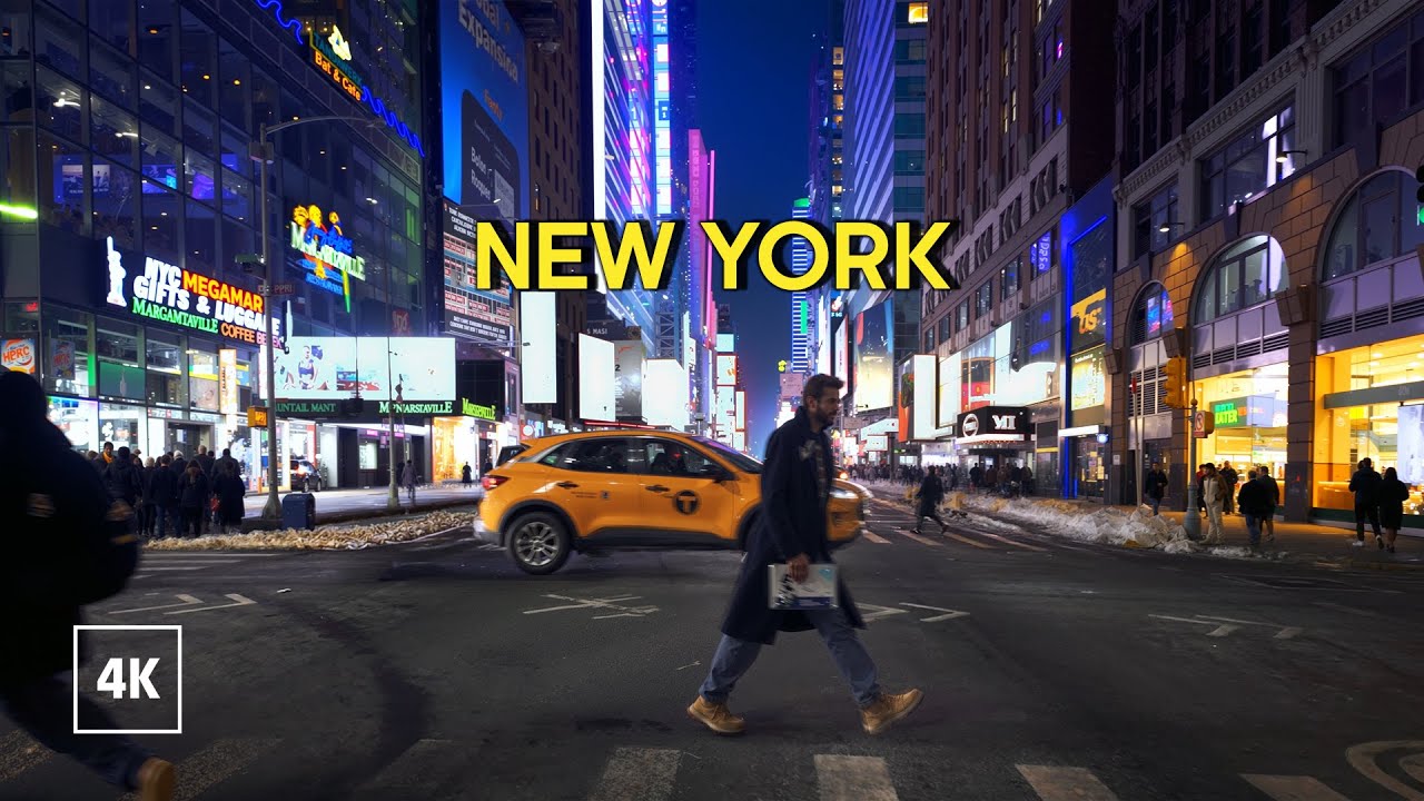 New York City Night Walk - Sunday Evening stroll through Manhattan with Walks and the City