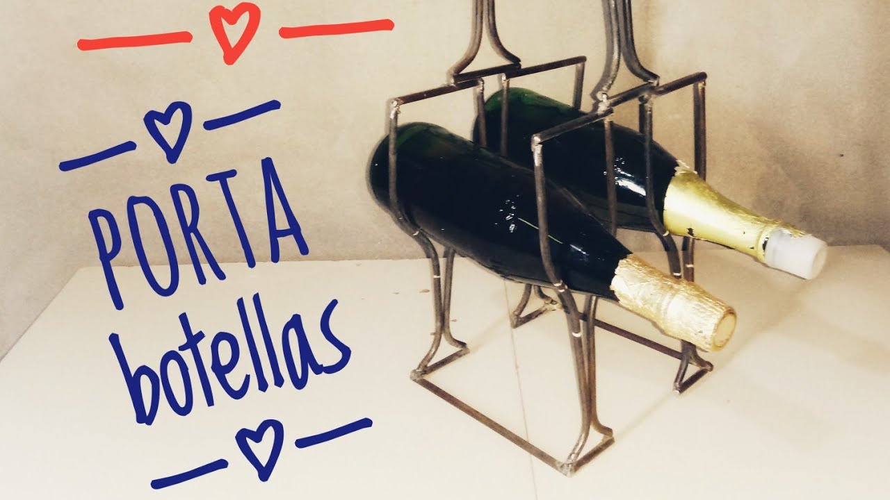 ¡gana dinero! Arte en hierro. porta botellas. #LaHerreriaDelOeste #diy #500subs #herreriadeloeste