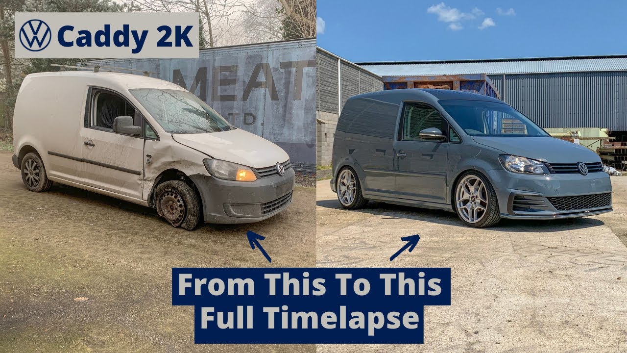VW Caddy  2k DIY Restoration Full Timelapse - 4 Months in 18 Mins - Volkswagen