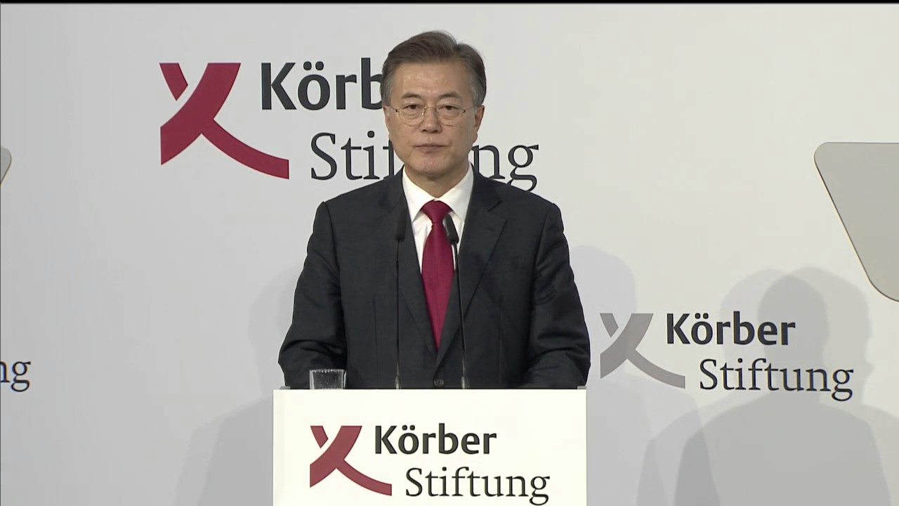 K&ouml;rber Global Leaders Dialogue with President Moon Jae-In in Berlin
