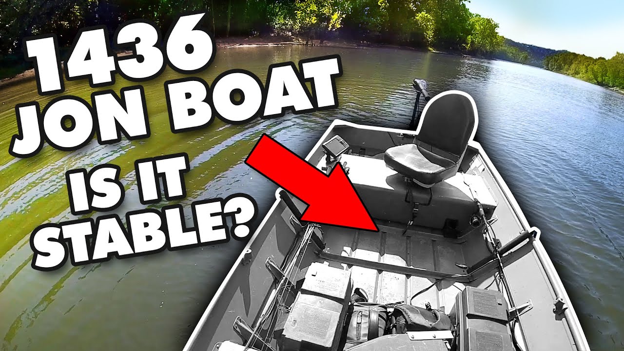 Насколько устойчив мой бот Jon Boat 1436 (тест на устойчивость стоя и во время рыбалки)