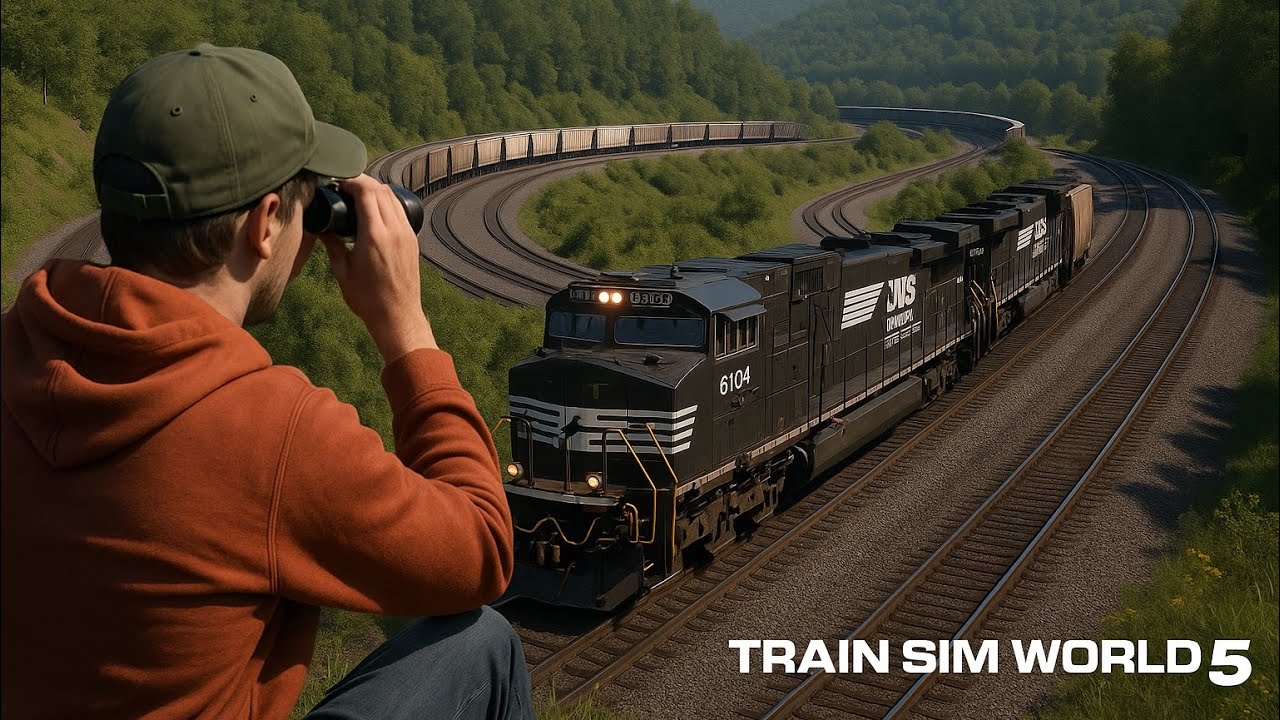 🔴 LIVE TSW5 Trainspotting at the famous Horseshoe Curve!!🔴