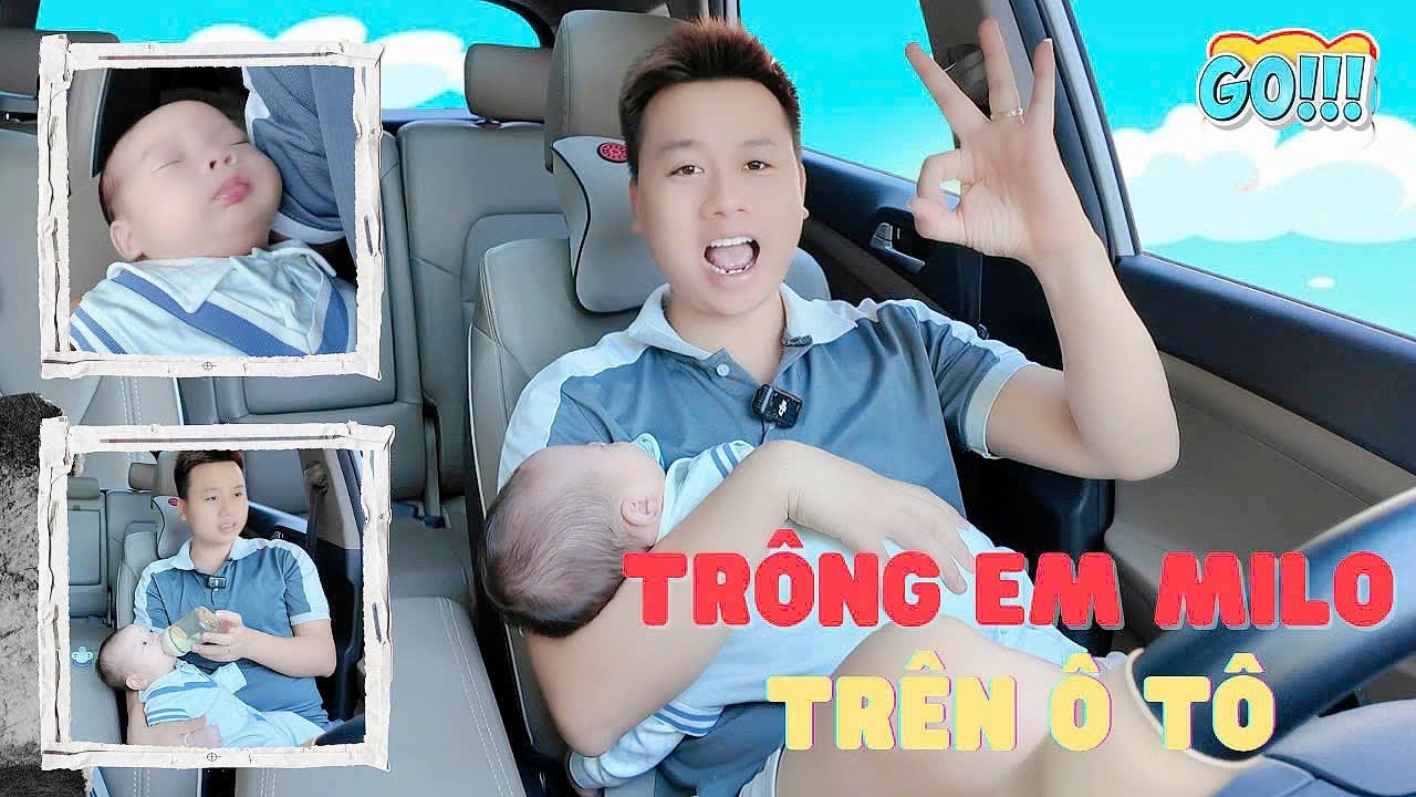 Bố Ho&agrave;ng Su&yacute;t Th&igrave; Kh&oacute;c V&igrave; Tr&ocirc;ng Em MiLo Tr&ecirc;n Xe &Ocirc; T&ocirc; Để MiMi, Mẹ Huế, C&ocirc; H&agrave;, Mint Vy, Na Đi Shopping