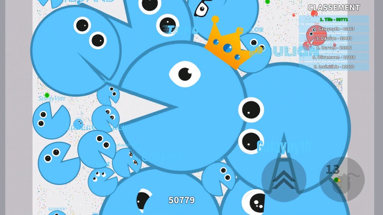 Soul.io - Biggest Pacman (world record) Team Tag Map Control: 100.00%