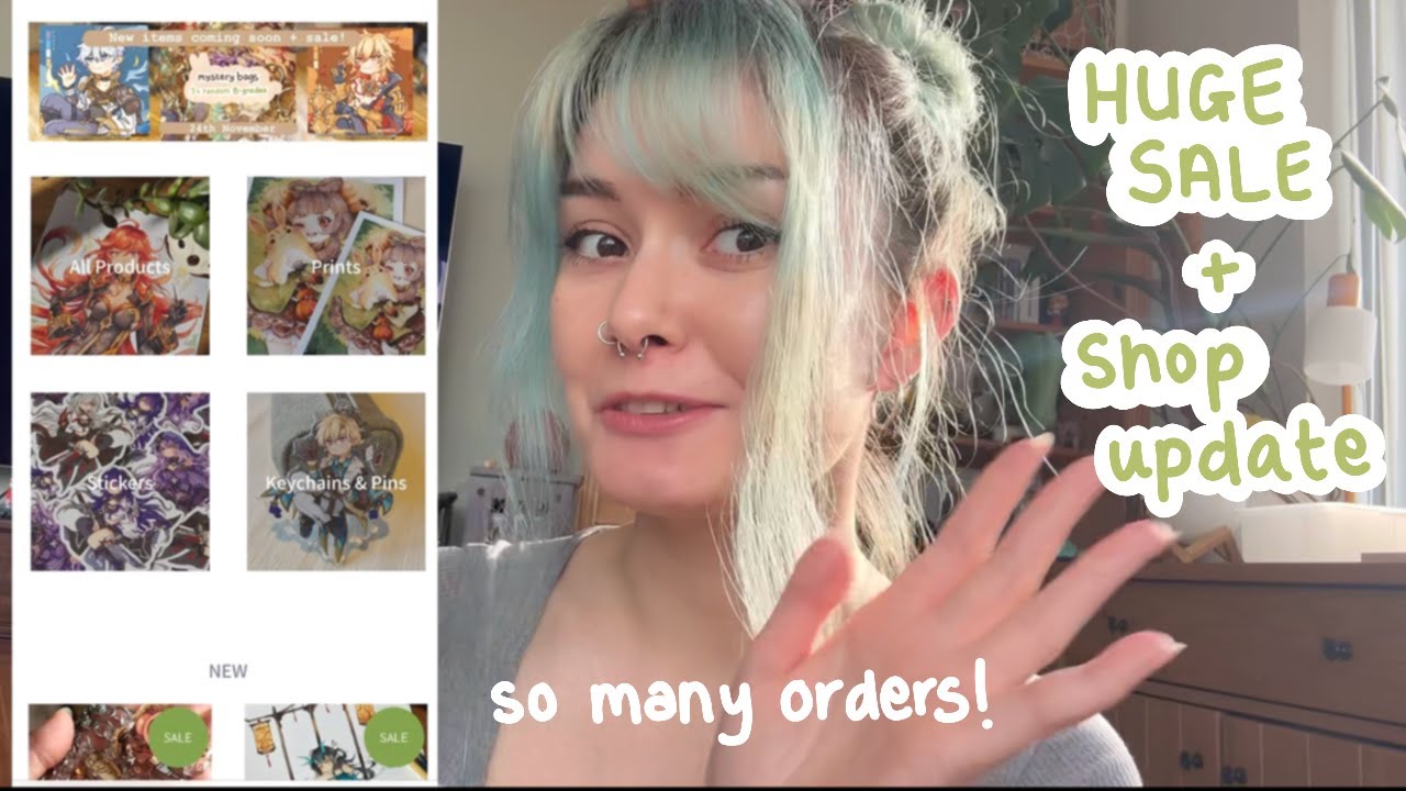Artist VLOG | Shop Update & Sale - Packing Orders & Stuff
